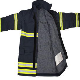 Цвет черноты теплоизолирующей прокладки пояса волокна Арамид костюма пожарного Номекс материальный