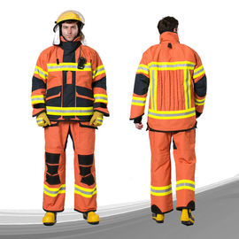 Оранжевая форма пожарного цвета, костюм высокой стойкости огнезащитный
