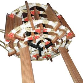 Безопасные морские древесина разрывного усилия лестницы веревочки 24Кн и материал Манилы