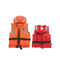 Красные/оранжевые куртки морской жизни цвета подгоняли логотип ФЗИ - модель ИИИ