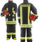 Слой черного/дневного цвета двойного костюма пожарного куртки водоустойчивый
